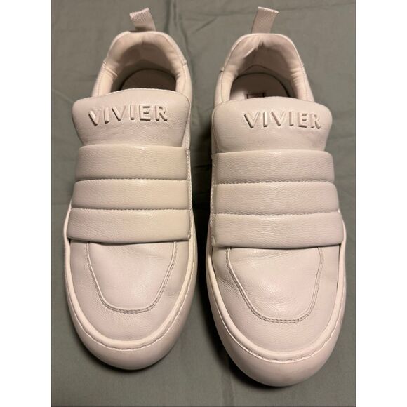 Roger Vivier Size 38 8 Vic’ Up Sneaker Leather White Used Women - Picture 3 of 9